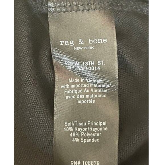 Rag & Bone New York Jean Women's Cut Out Short Sleeves Top Sweater X Small Black - Picture 3 of 7